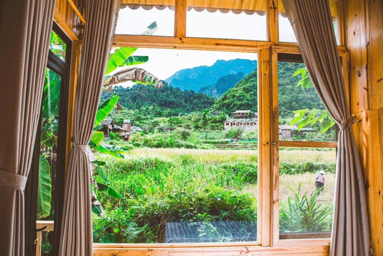 Chien'S Lodge Du Gia Làng Cac Exteriör bild