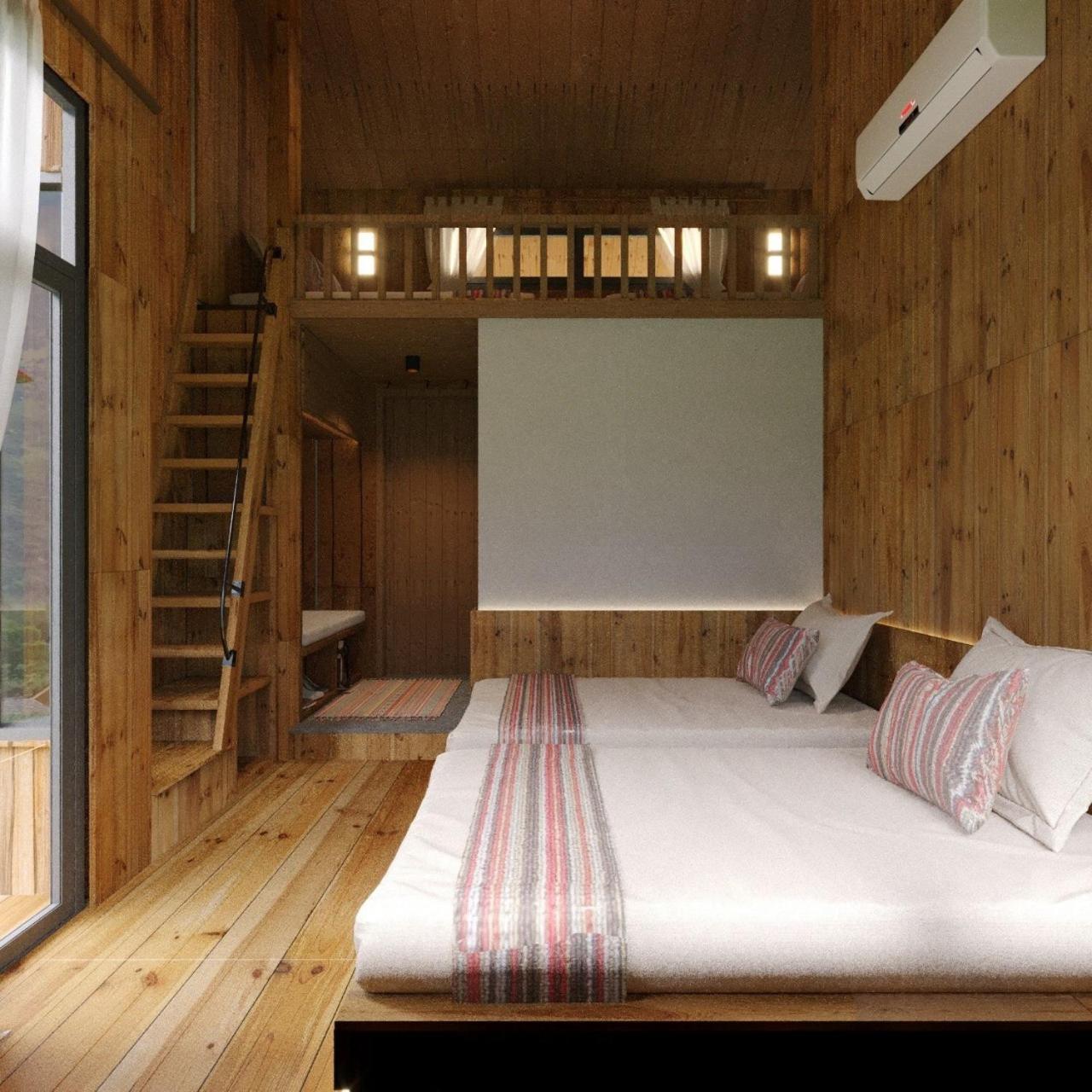 Chien'S Lodge Du Gia Làng Cac Exteriör bild